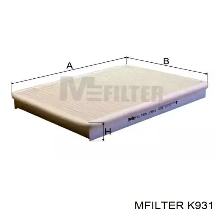 Фільтр повітряний обігрівача Mfilter K931 ціна, від 4.86 USD