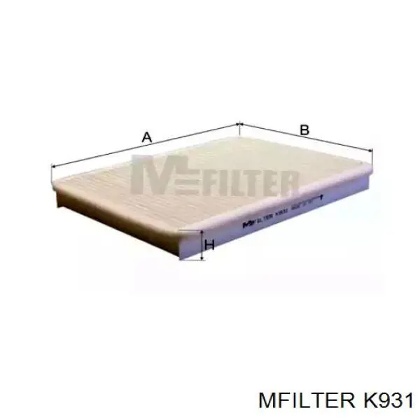 K931 Mfilter Внутрішньосалонний фільтр