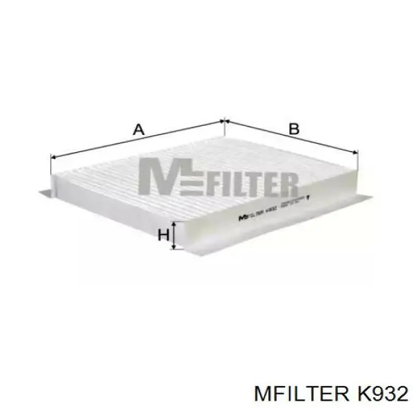 Купити K932 Mfilter Фільтр салону вугільний
