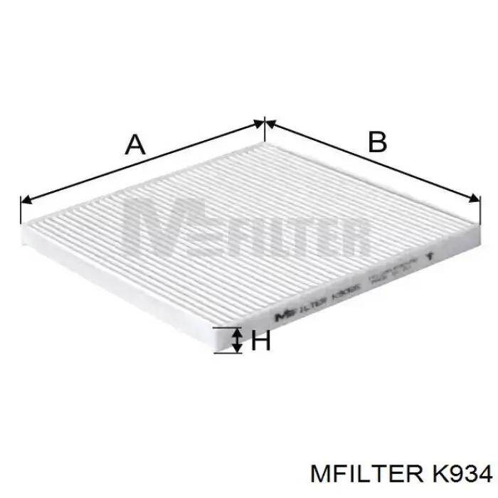 Фільтр салону K934 Mfilter