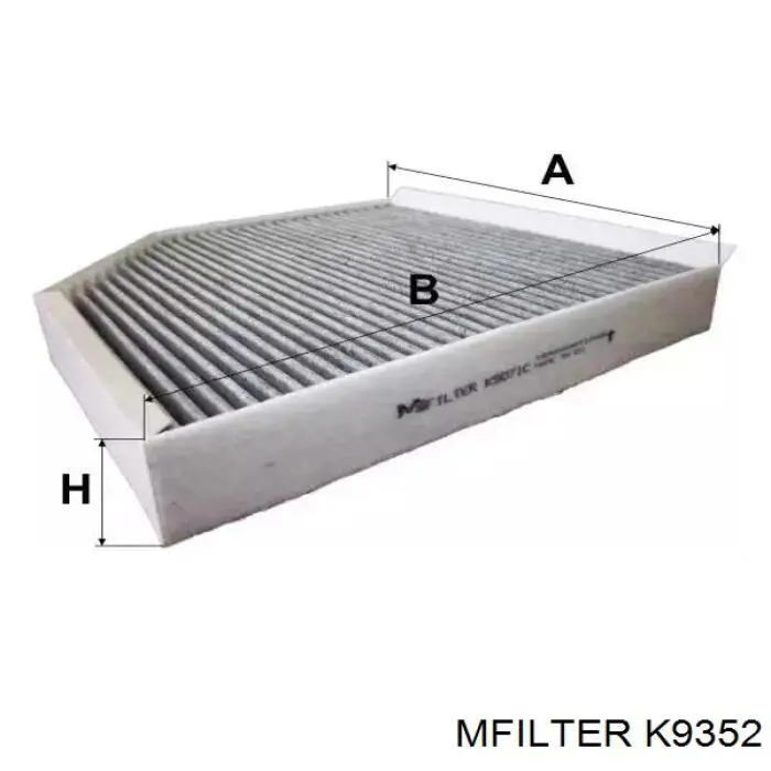 Фільтр повітряний обігрівача Mfilter K9352 ціна, від 16.75 USD