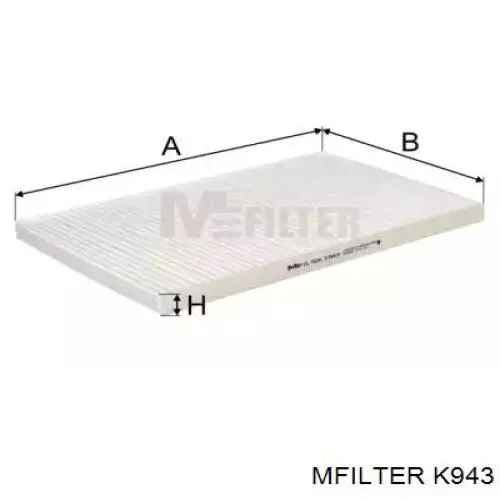 Фільтр салону K943 Mfilter