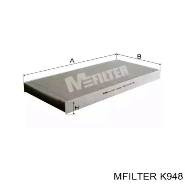Повітряний фільтр салону Mfilter K948