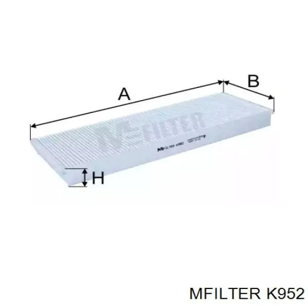 Фільтр салону K952 Mfilter