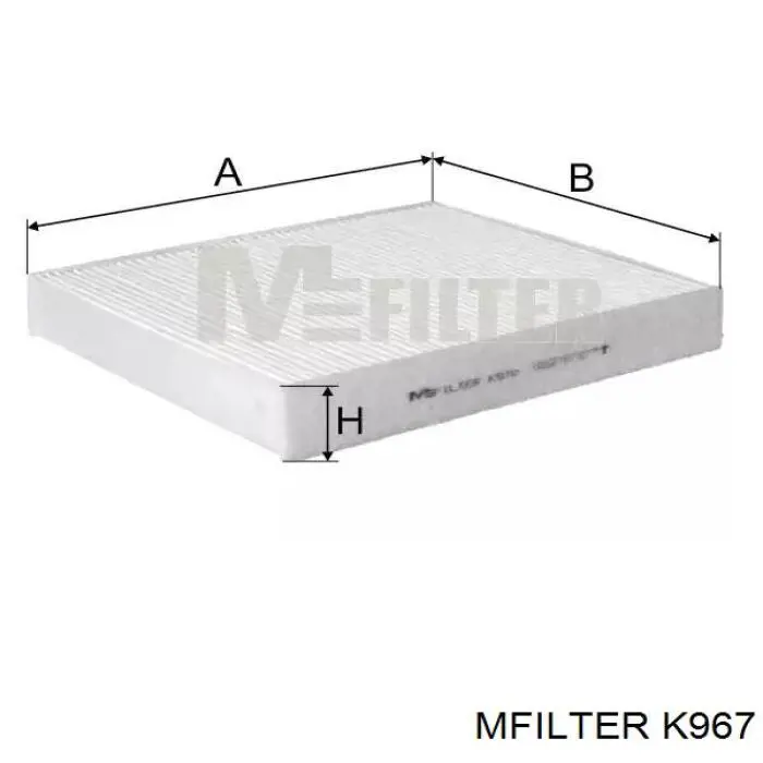Купити K967 Mfilter Фільтр салону вугільний