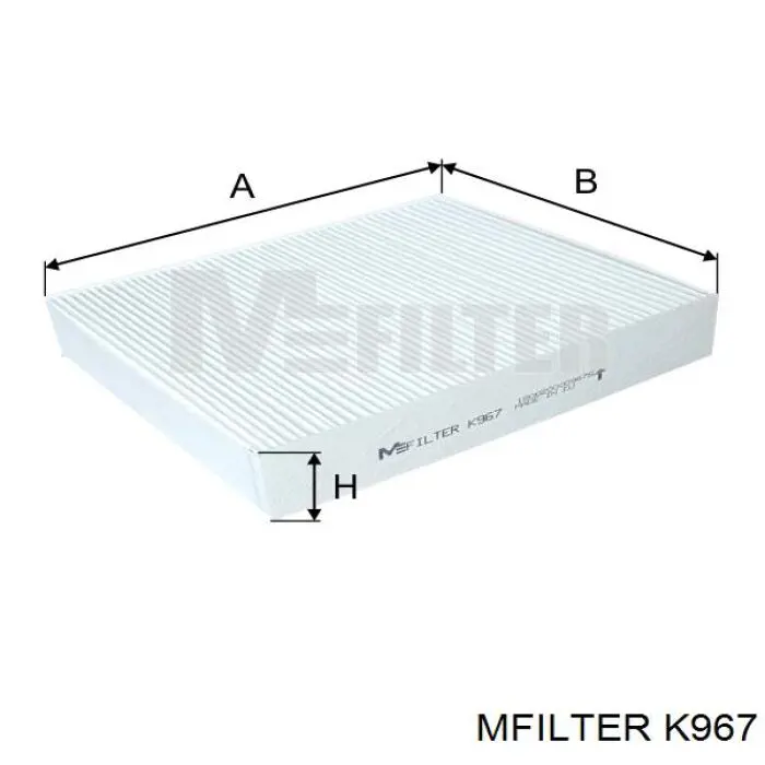 Фільтр салону K967 Mfilter