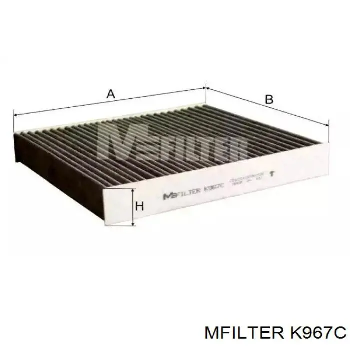 Фільтр повітряний обігрівача Mfilter K967C ціна, від 6.59 USD