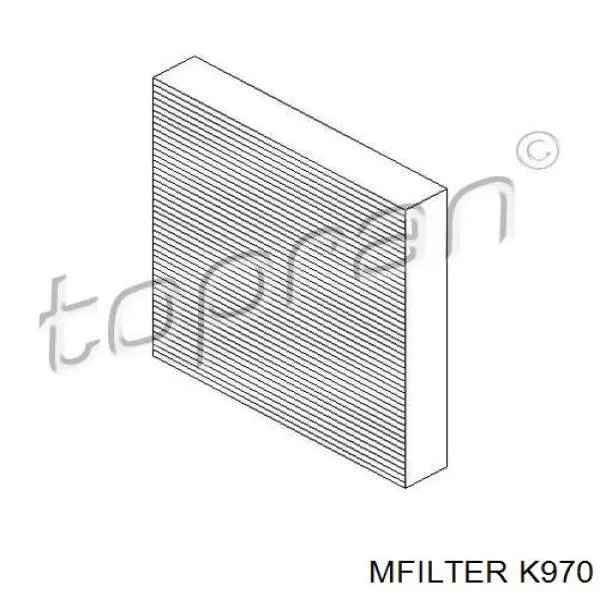 Купити K970 Mfilter Фільтр салону вугільний