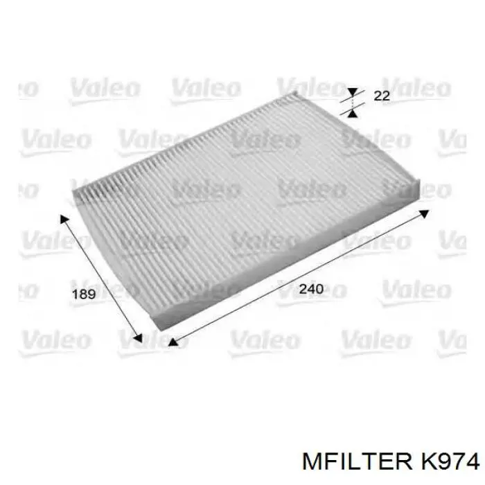 Купити K974 Mfilter Фільтр салону вугільний