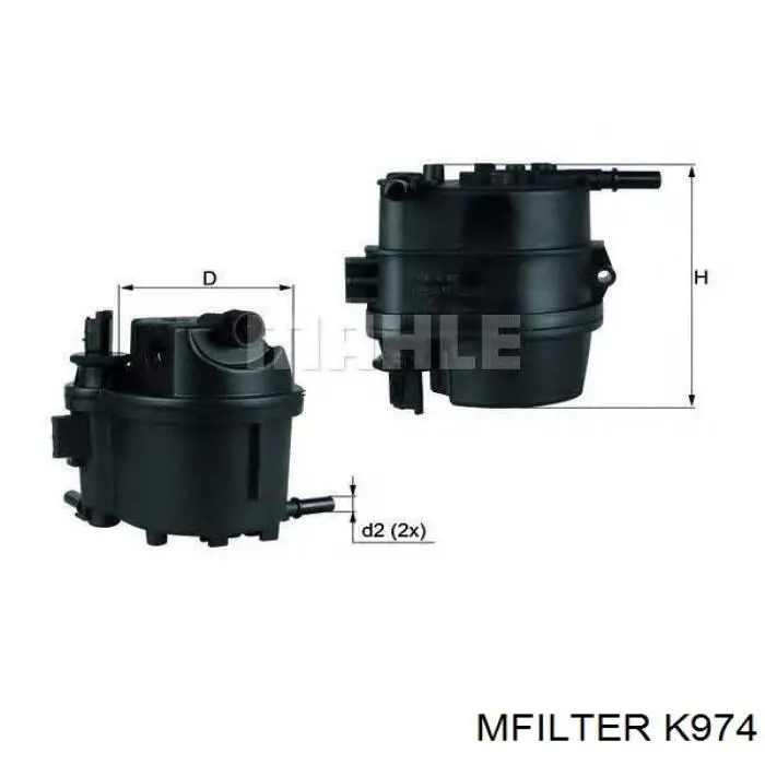 Фільтр салону K974 Mfilter