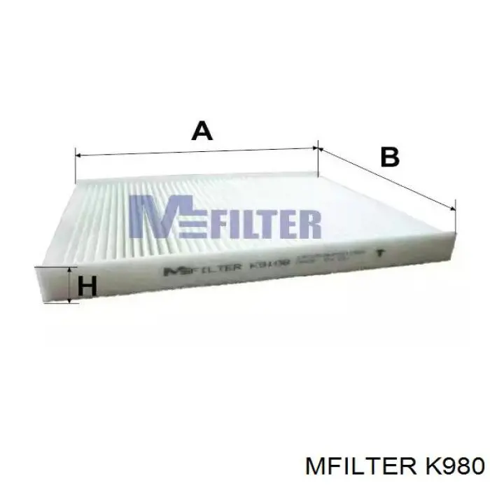Фільтр салону K980 Mfilter