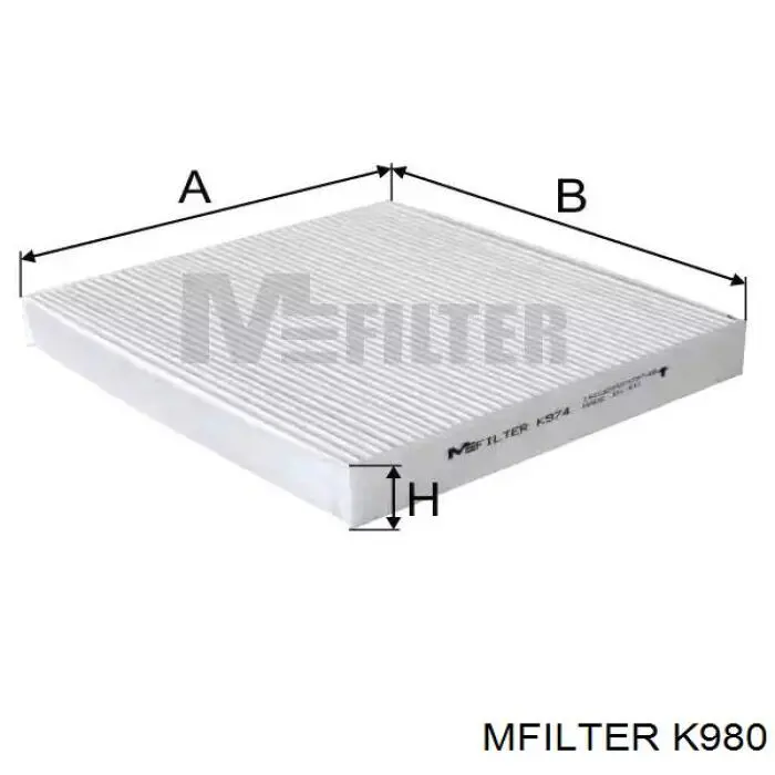 Фільтр повітряний обігрівача Mfilter K980 ціна, від 4.42 USD