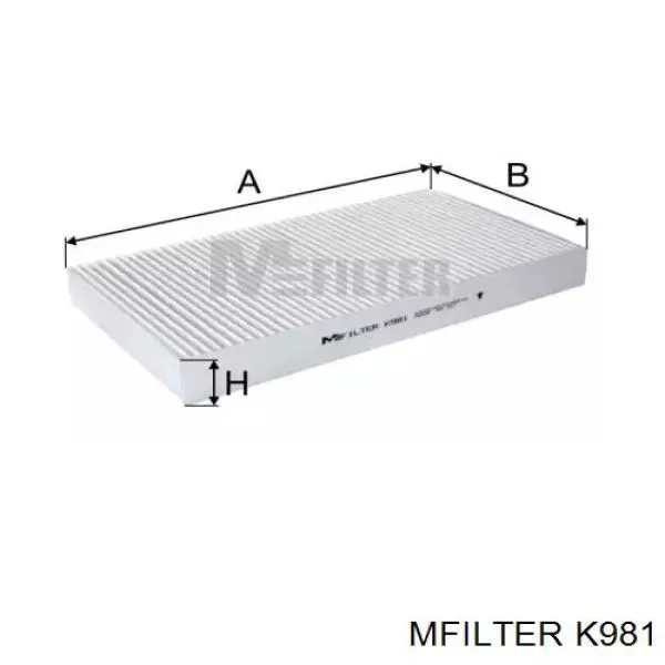 K981 Mfilter фільтр салону