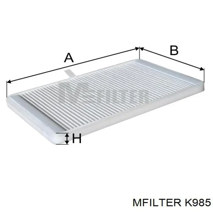 K985 Mfilter Внутрішньосалонний фільтр