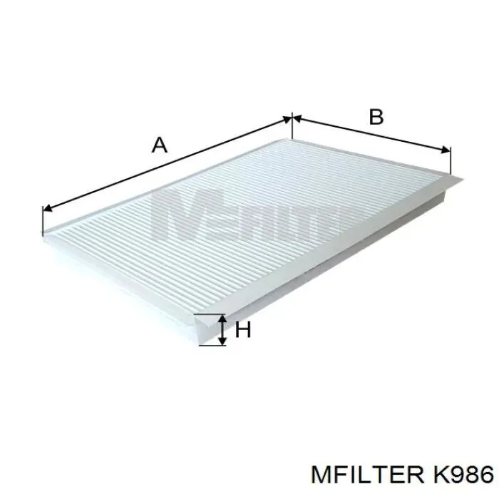 Купити K986 Mfilter Фільтр салону вугільний