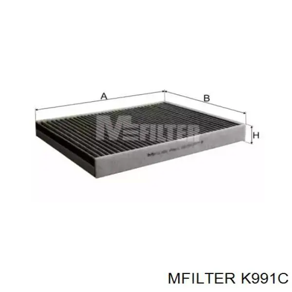 Фільтр повітряний обігрівача Mfilter K991C ціна, від 11.14 USD