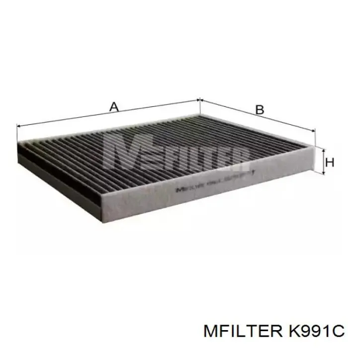Купити K991C Mfilter Фільтр салону вугільний