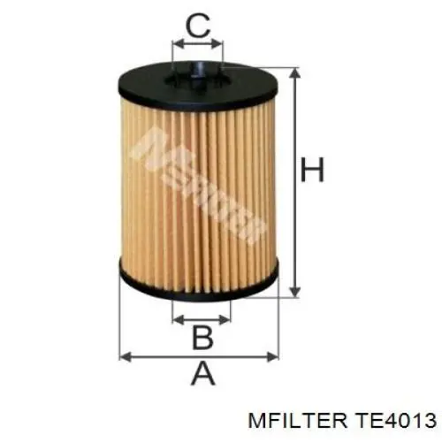 TE4013 Mfilter Фільтр масла