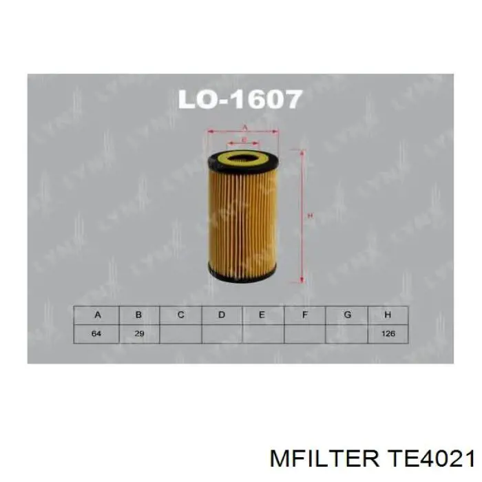 TE4021 Mfilter Фільтр масла