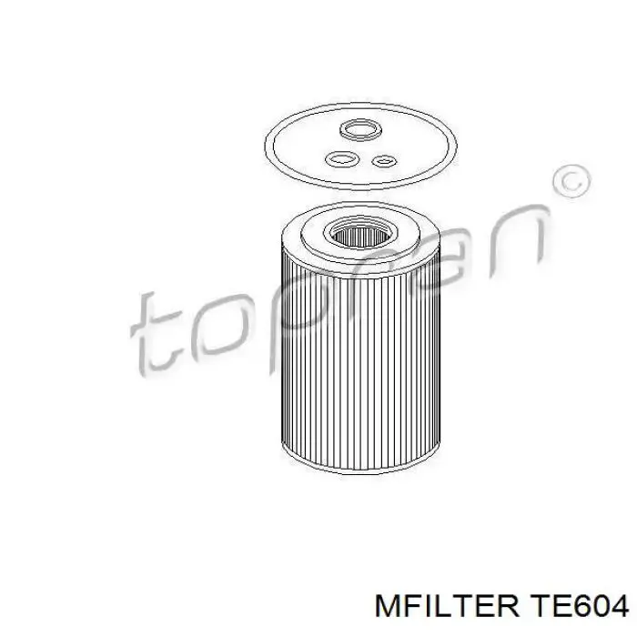 Масляний фільтр двигуна Mfilter TE604 ціна, від 6.37 USD