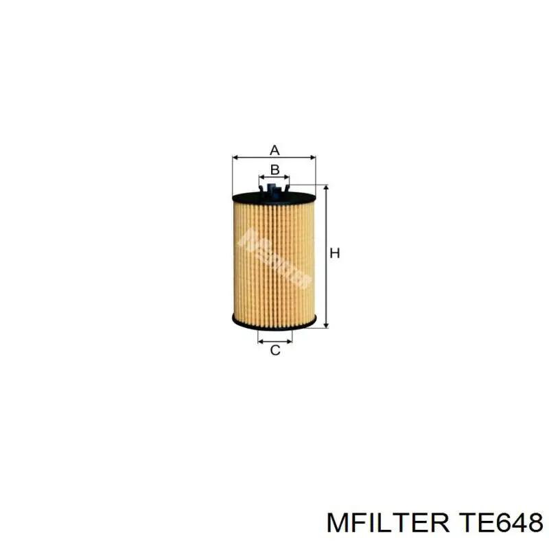 TE648 Mfilter фільтр масляний