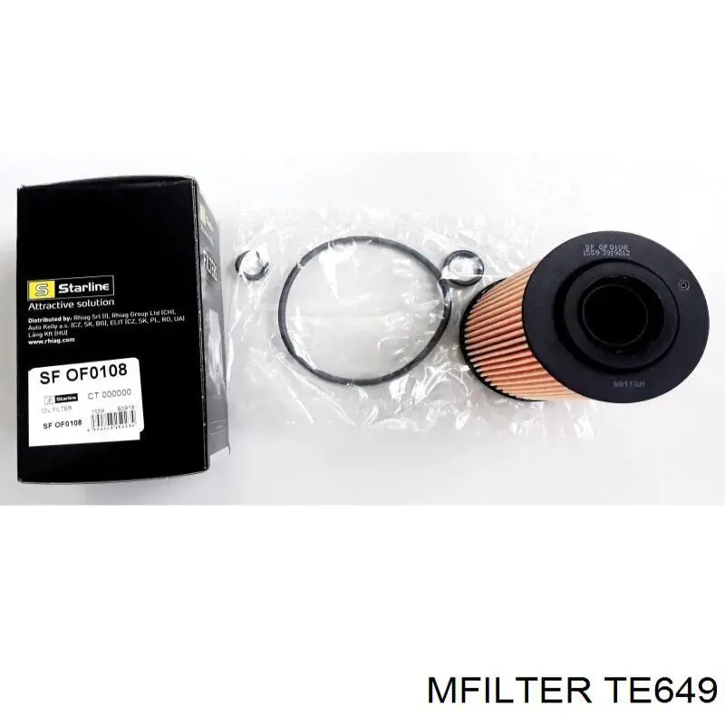 Масляний фільтр двигуна Mfilter TE649 ціна, від 5.73 USD