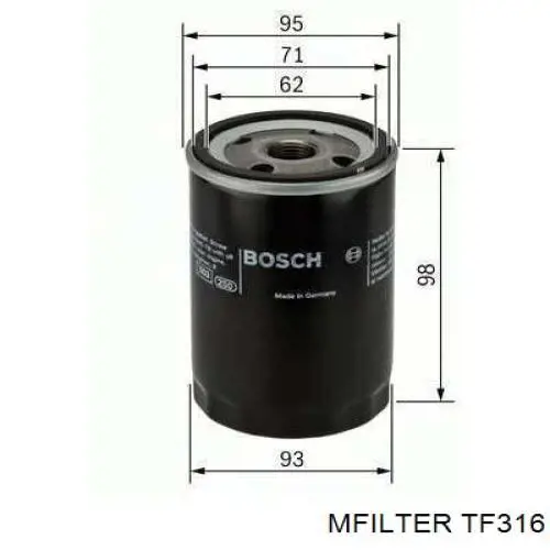 TF316 Mfilter фільтр масляний