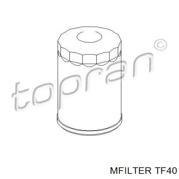 Купити TF40 Mfilter Фільтр очищення масла відцентровий