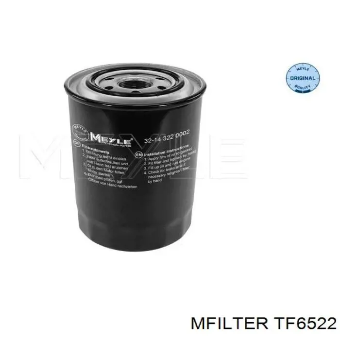 Масляний фільтр двигуна Mfilter TF6522 ціна, від 7.78 USD