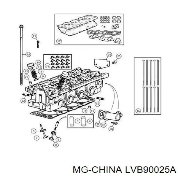 Прокладка ГБЦ MG LVB90025A ціна, від 17.80 USD