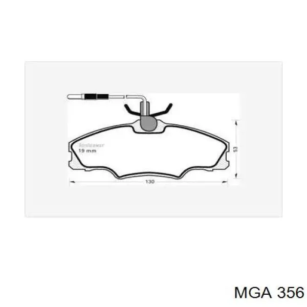 Купити E172041 Peugeot/Citroen Колодки гальмівні передні, дискові