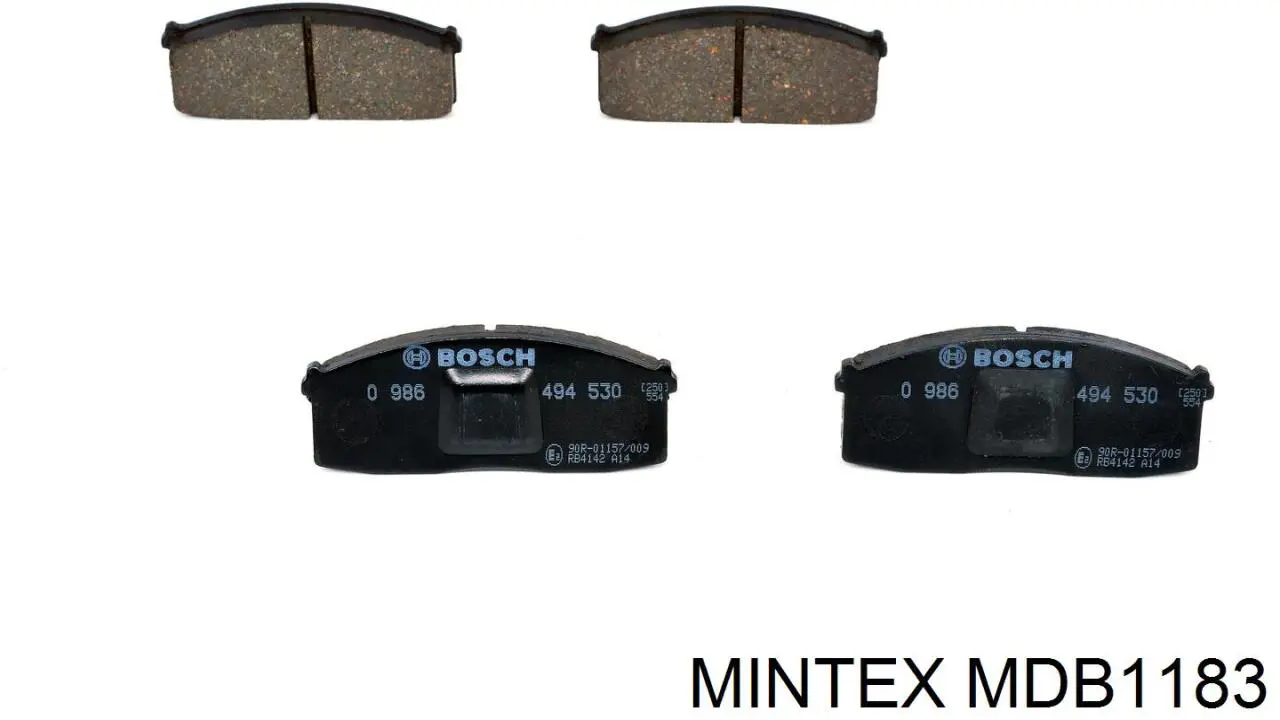 MDB1183 Mintex колодки гальмівні передні, дискові