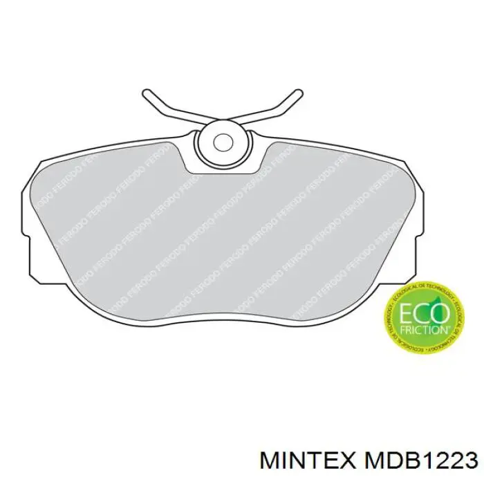 Передні тормозні колодки MDB1223 Mintex