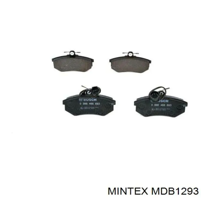 MDB1293 Mintex колодки гальмівні передні, дискові