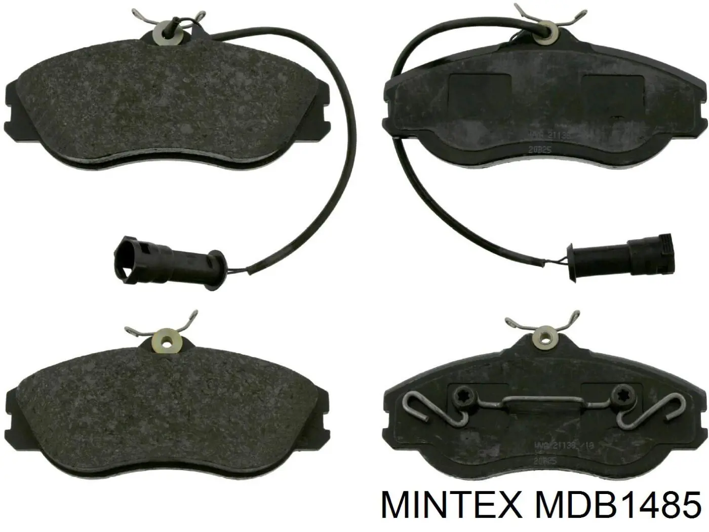 MDB1485 Mintex колодки гальмівні передні, дискові
