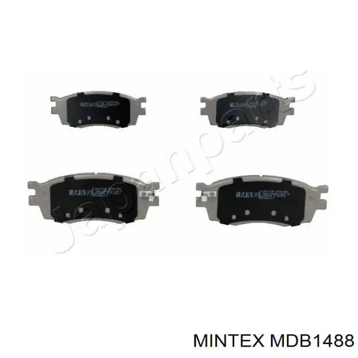 MDB1488 Mintex колодки гальмівні передні, дискові