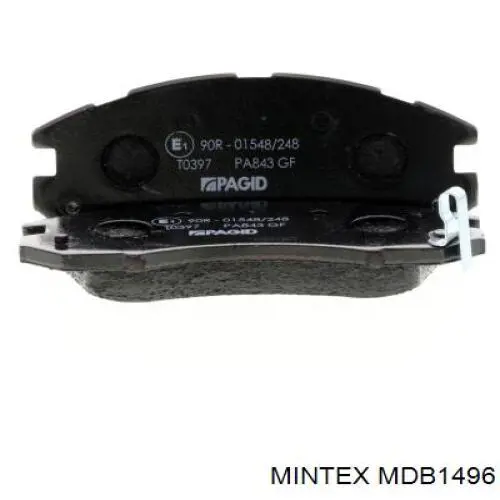 MDB1496 Mintex Передні гальмівні колодки