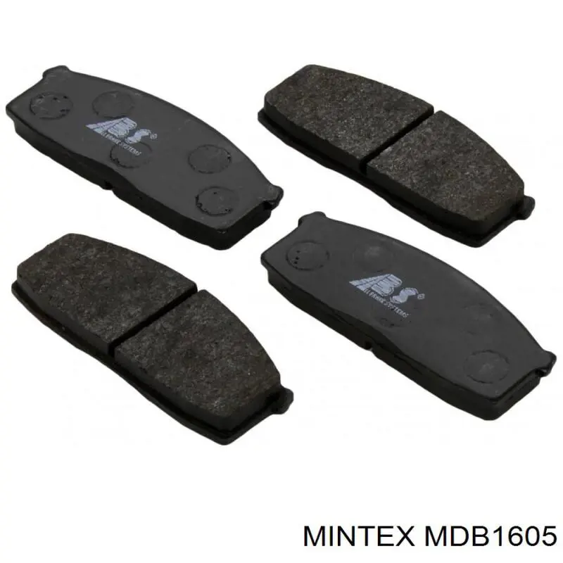 MDB1605 Mintex колодки гальмівні передні, дискові