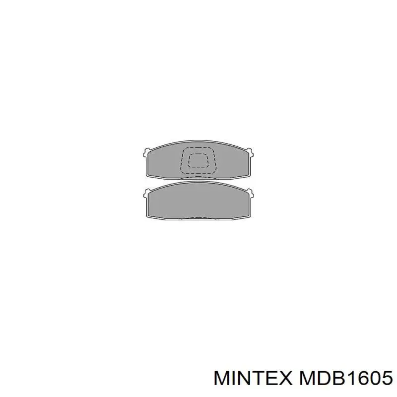 Купити MDB1605 Mintex Колодки гальмівні передні, дискові