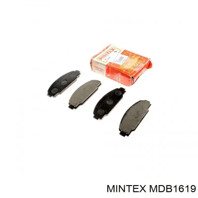 MDB1619 Mintex колодки гальмівні передні, дискові