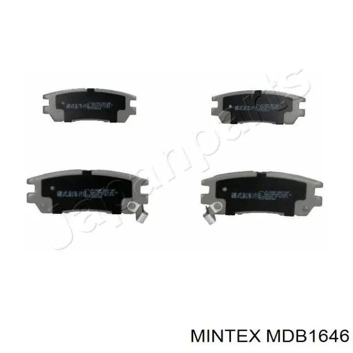 MDB1646 Mintex колодки гальмові задні, дискові
