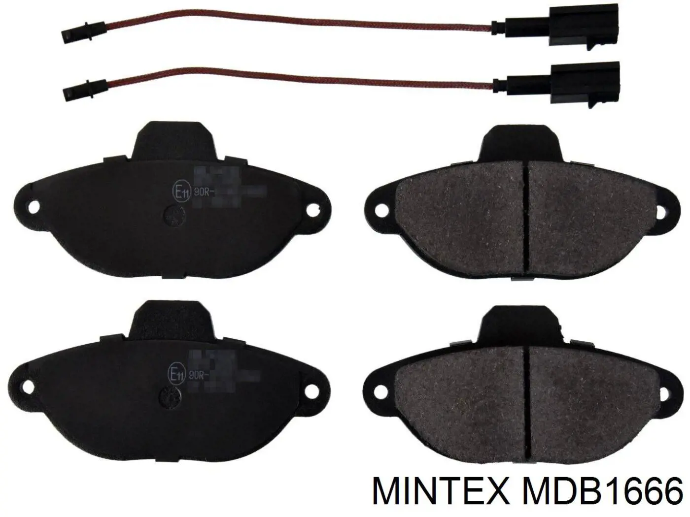 MDB1666 Mintex колодки гальмівні передні, дискові