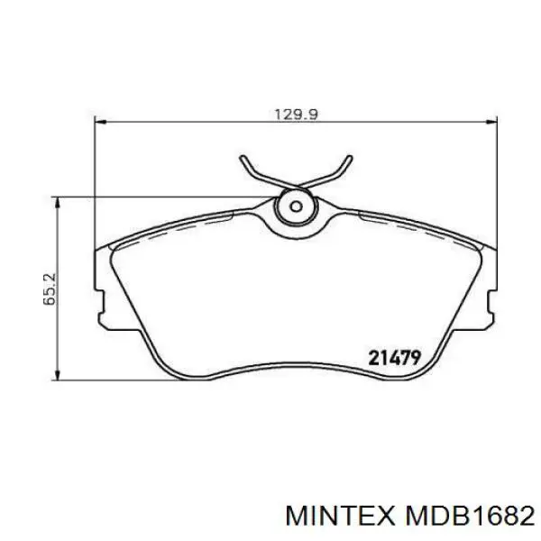 Гальмівні колодки Mintex MDB1682 ціна, від 19.10 USD