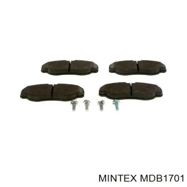 Купити MDB1701 Mintex Колодки гальмівні передні, дискові