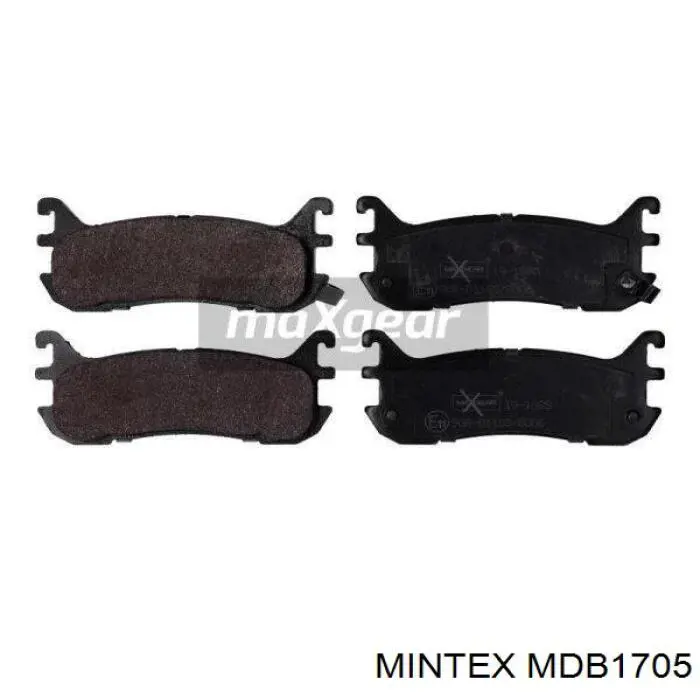 MDB1705 Mintex Колодки гальмівні задні, дискові
