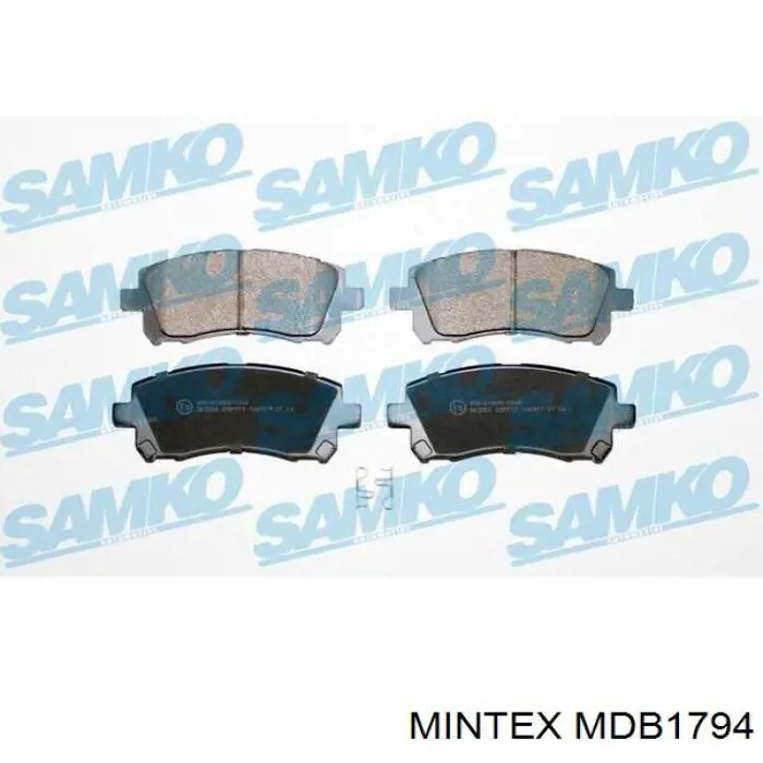 Передні тормозні колодки MDB1794 Mintex