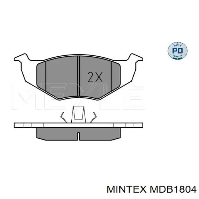 Гальмівні колодки Mintex MDB1804 ціна, від 15.19 USD