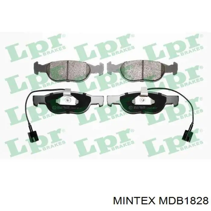 MDB1828 Mintex колодки гальмівні передні, дискові