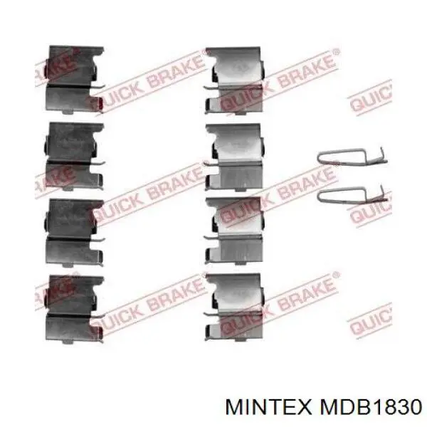 Купити MDB1830 Mintex Колодки гальмівні передні, дискові