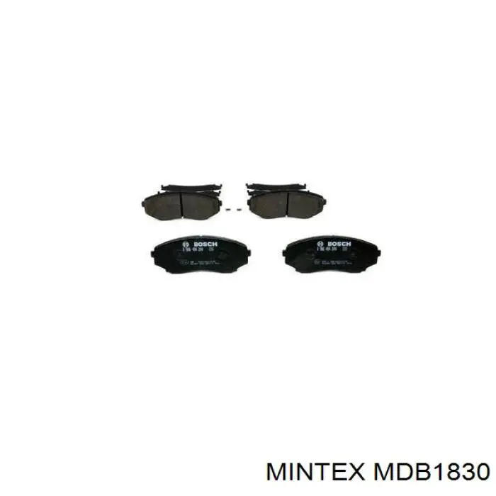 MDB1830 Mintex колодки гальмівні передні, дискові